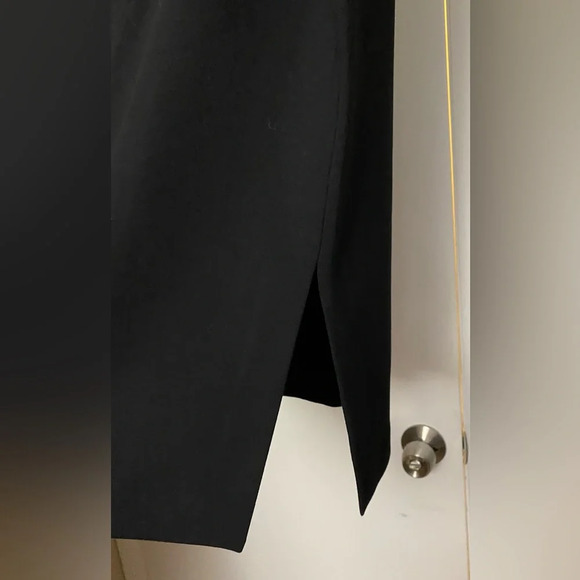 NWT Black Scuba Midi Skirt Black Size Large - Picture 5 of 6